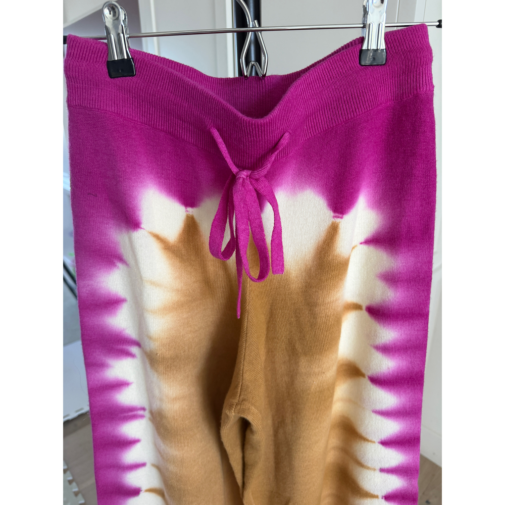 Electric & Rose Cashmere Blend Tie Dye Pants S in Pink - Picture 4 of 4